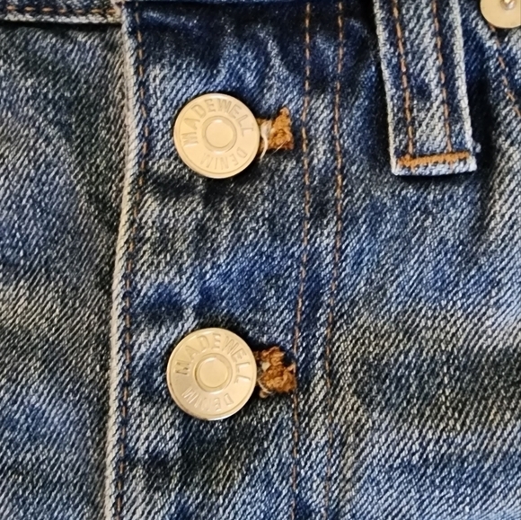 Madewell A line Denim  skirt size 26 - Picture 12 of 14